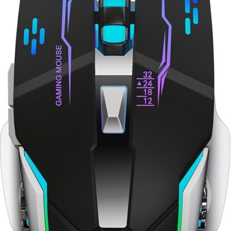 TAG GAMERZ Glide USB Wired Gaming Mouse with Upto 3200 DPI Optical Gaming Sensor | 6 Buttons Design | Upto 7 Million Clicks | 7 Colours Rainbow Lighting with Breathing Effect | 1.5m Braided Cable - Image 3