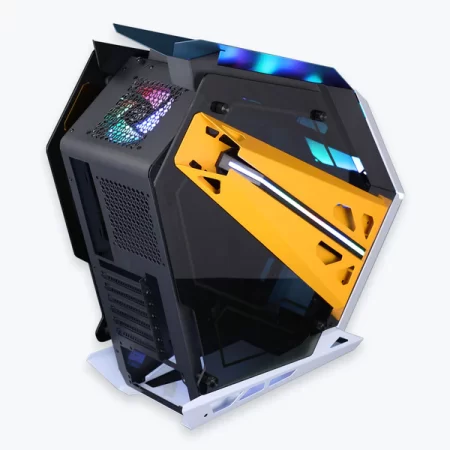 ZEBRONICS Phantom Mid-Tower Premium Gaming Cabinet ATX/mATX/Mini ITX, 2X 120mm Top + 2X 120mm Rear Fan, ARGB Inner Glow,RGB LED Control, Dual Tempered Glass Side Panel, RGB LED Strip - Image 3