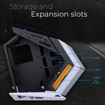 ZEBRONICS Phantom Mid-Tower Premium Gaming Cabinet ATX/mATX/Mini ITX, 2X 120mm Top + 2X 120mm Rear Fan, ARGB Inner Glow,RGB LED Control, Dual Tempered Glass Side Panel, RGB LED Strip - Image 9