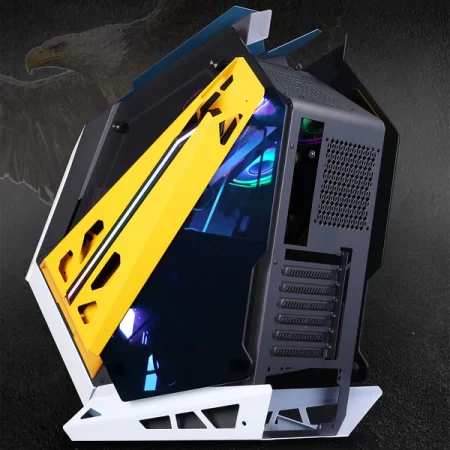 ZEBRONICS Phantom Mid-Tower Premium Gaming Cabinet ATX/mATX/Mini ITX, 2X 120mm Top + 2X 120mm Rear Fan, ARGB Inner Glow,RGB LED Control, Dual Tempered Glass Side Panel, RGB LED Strip - Image 7